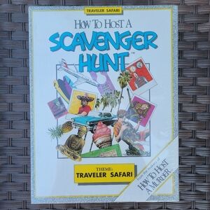 How to Host a Scavenger Hunt (1990) - Traveler Safari Theme New Sealed In Box